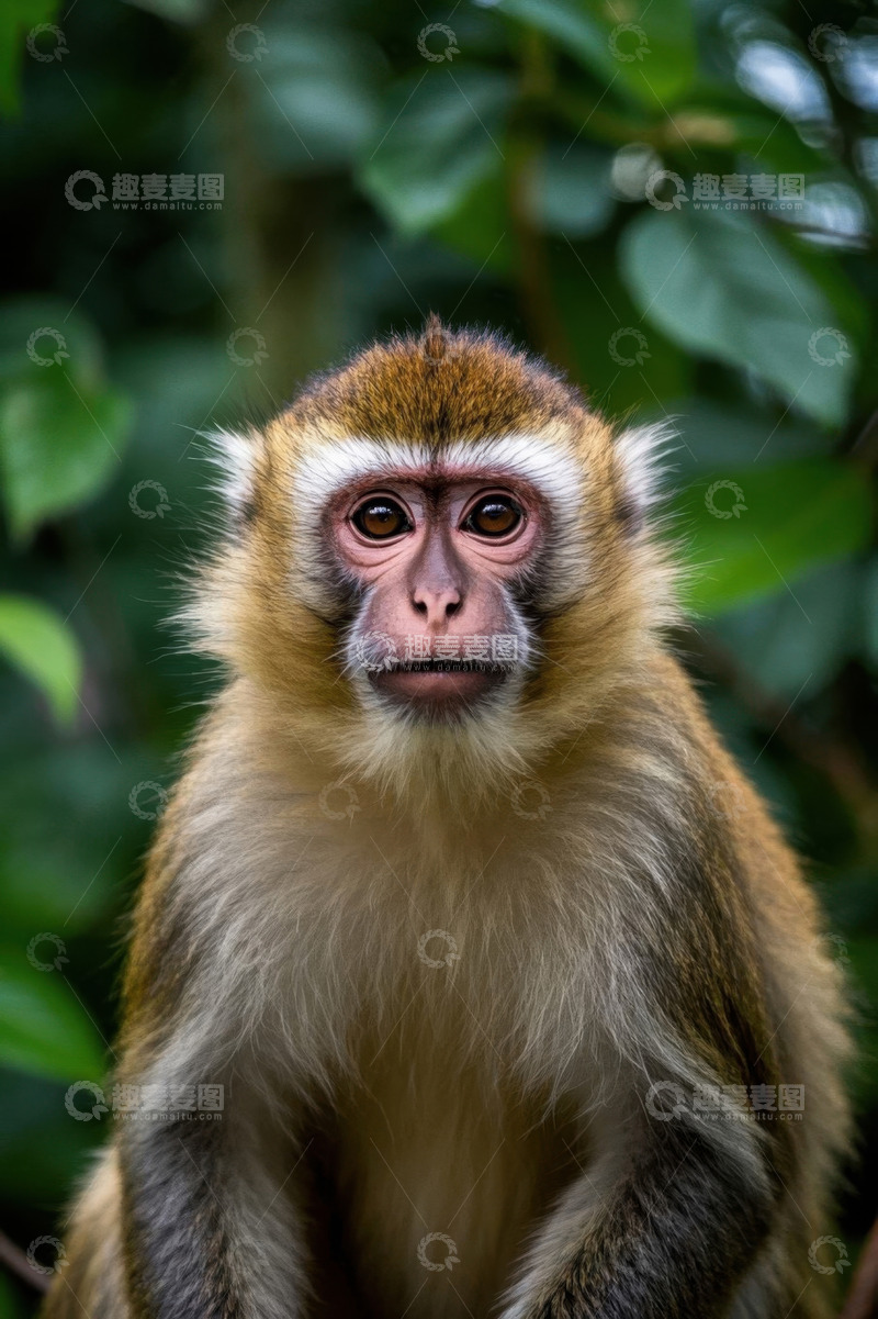 高清大图下载【趣麦麦图】特写猴子于自然环境中