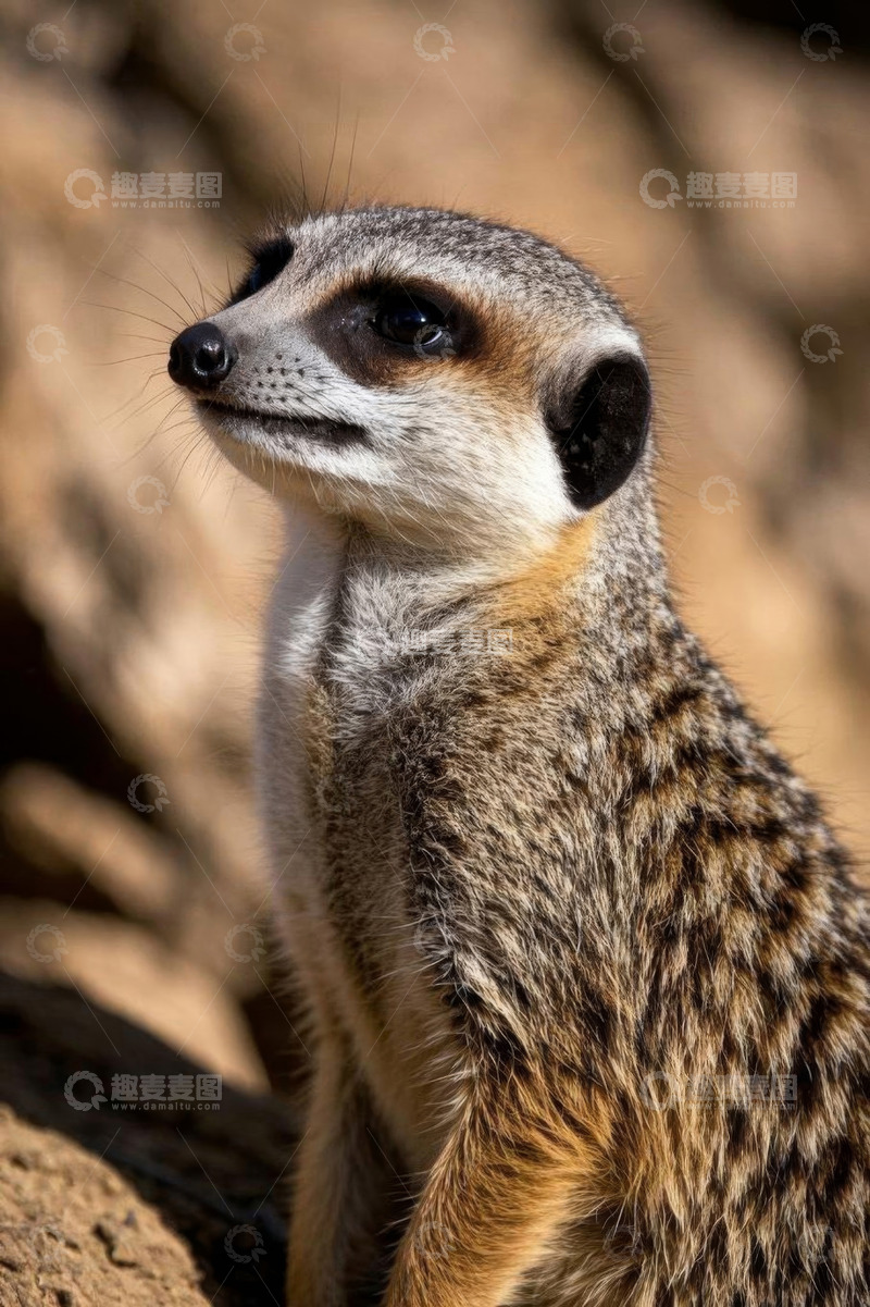 高清大图下载【趣麦麦图】猫鼬特写素材