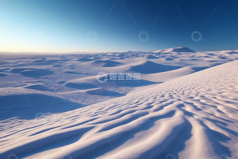 高清大图下载【趣麦麦图】广阔雪地自然风光