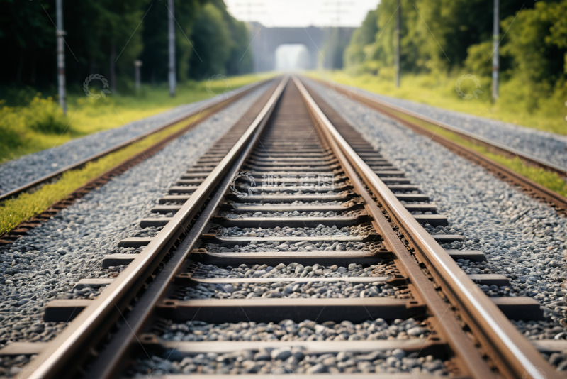 高清大图下载【趣麦麦图】延伸向远方的铁路轨道
