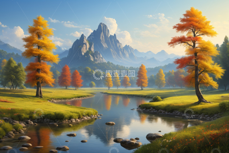 高清大图下载【趣麦麦图】秋日山水自然风光