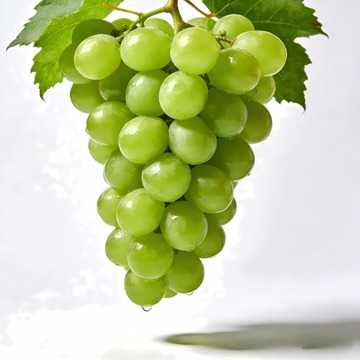 一串绿色的葡萄