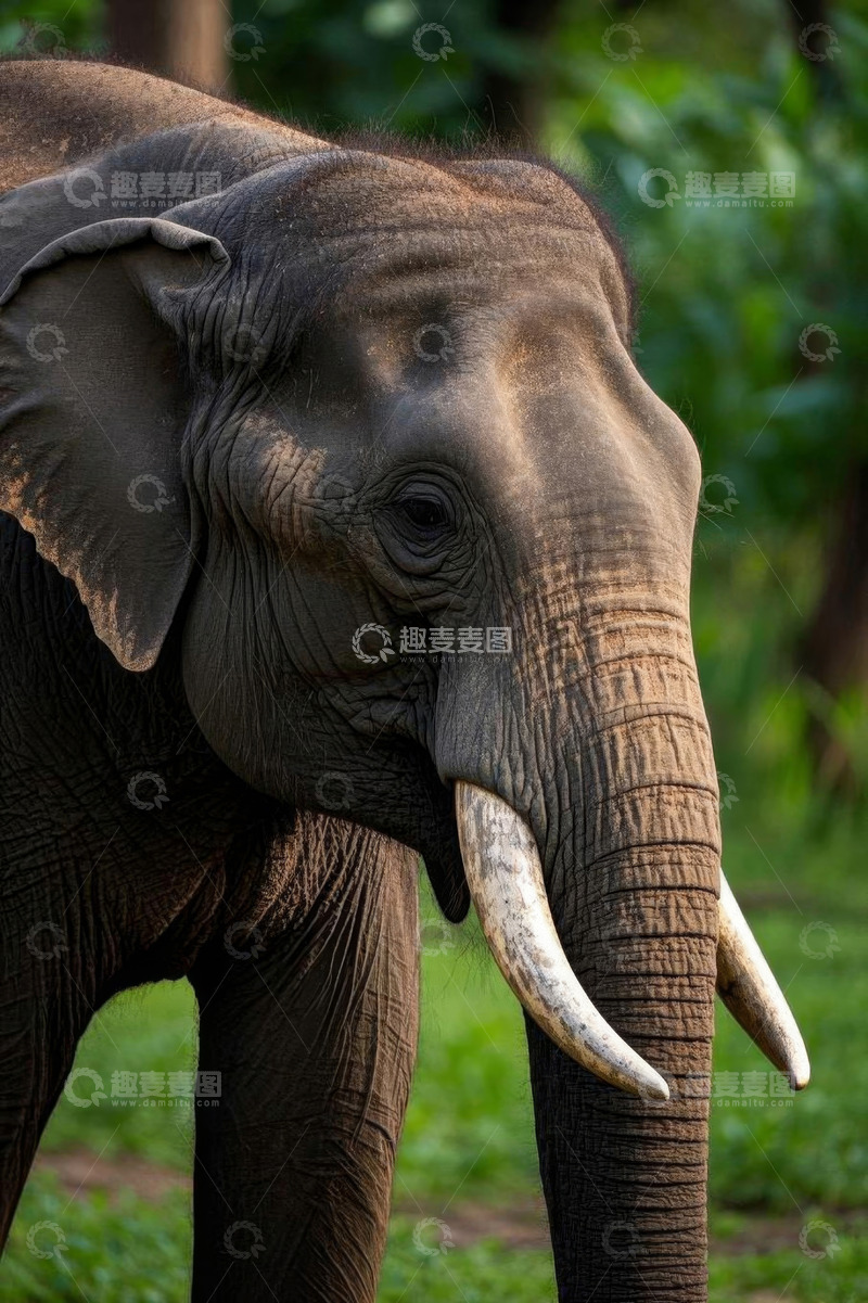 高清大图下载【趣麦麦图】特写大象自然风光画面