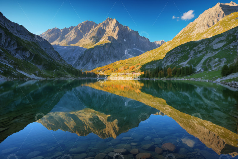 高清大图下载【趣麦麦图】高山湖泊自然风光