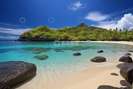 热带海滩海洋风景