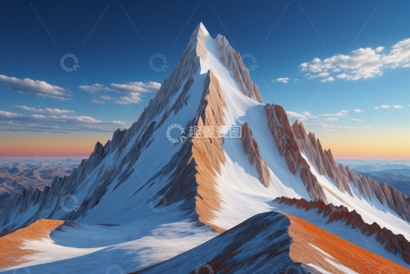 高清大图下载【趣麦麦图】雪山全景自然风光