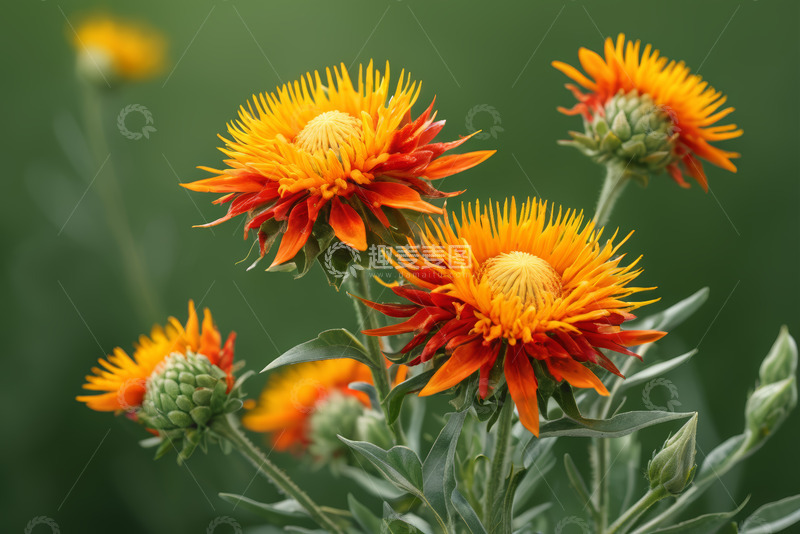 高清大图下载【趣麦麦图】橙红色花朵特写