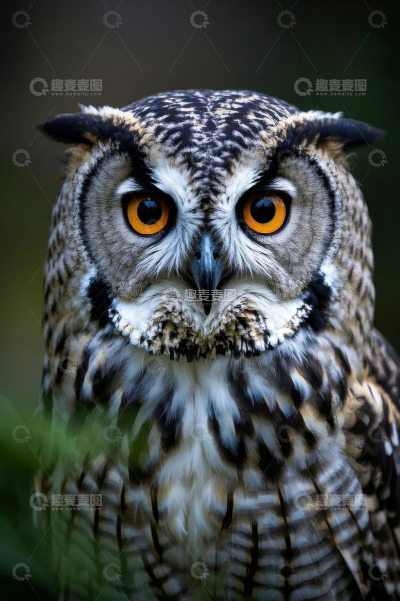 高清大图下载【趣麦麦图】猫头鹰特写