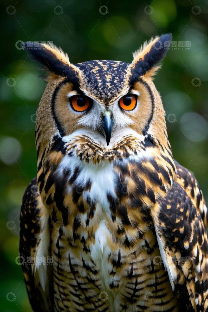 高清大图下载【趣麦麦图】猫头鹰特写素材