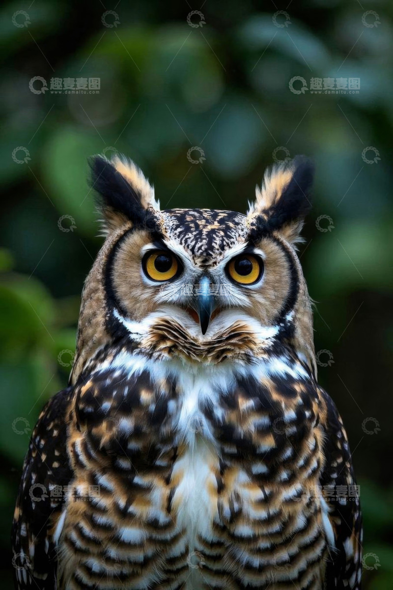 高清大图下载【趣麦麦图】猫头鹰特写