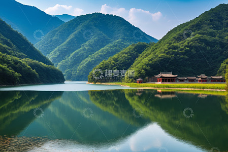 山水相依的自然风光
