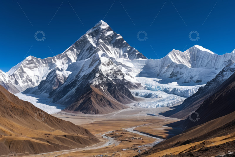 高清大图下载【趣麦麦图】雪山远景户外自然风光