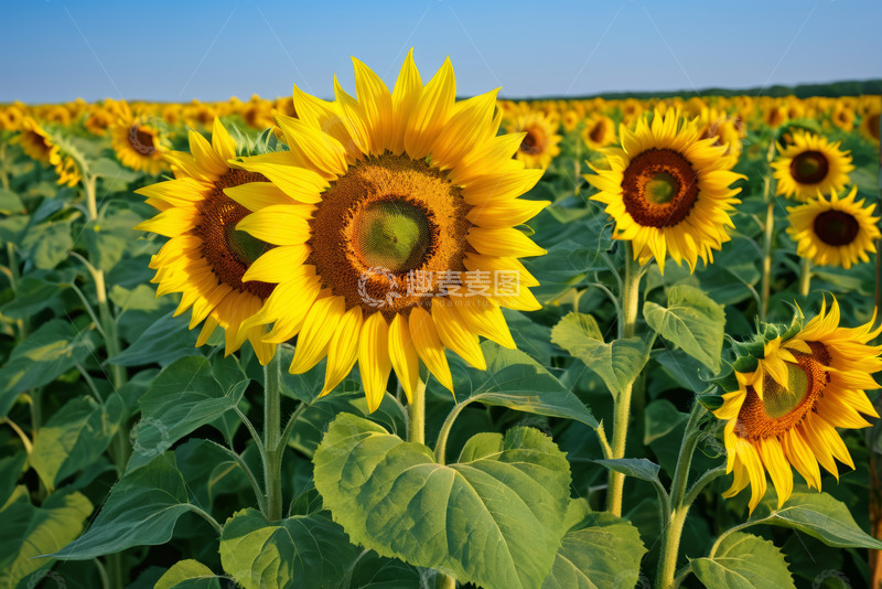 高清大图下载【趣麦麦图】向日葵花田自然风光
