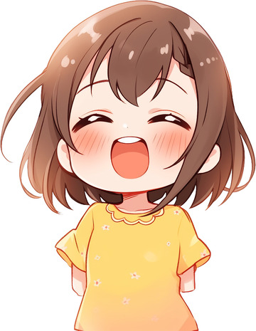 AICG可爱Q版二次元小女孩半身