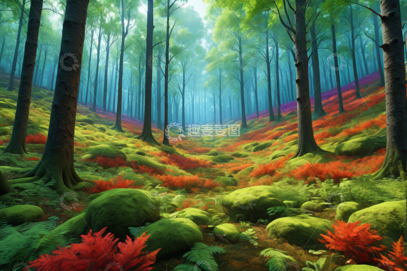 高清大图下载【趣麦麦图】梦幻森林自然风光