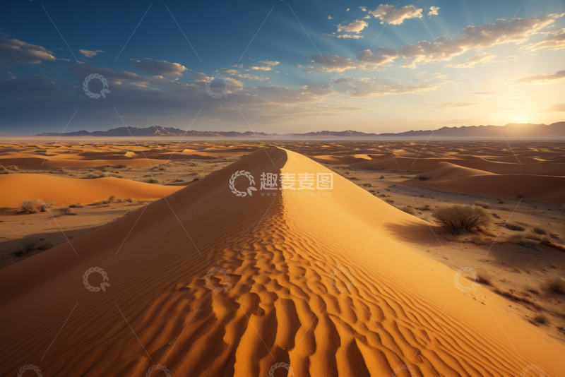 高清大图下载【趣麦麦图】沙漠沙丘自然风光