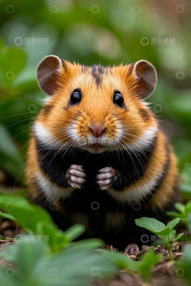 高清大图下载【趣麦麦图】仓鼠特写近景