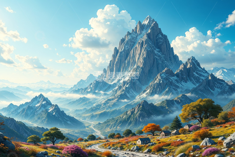 高清大图下载【趣麦麦图】壮丽山景自然风光画面