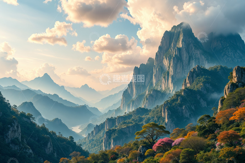 高清大图下载【趣麦麦图】壮丽山景自然风光全景