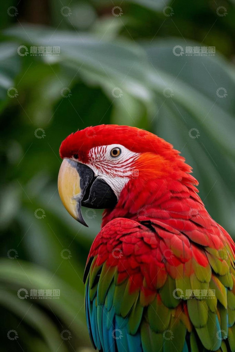 高清大图下载【趣麦麦图】特写金刚鹦鹉自然风光素材