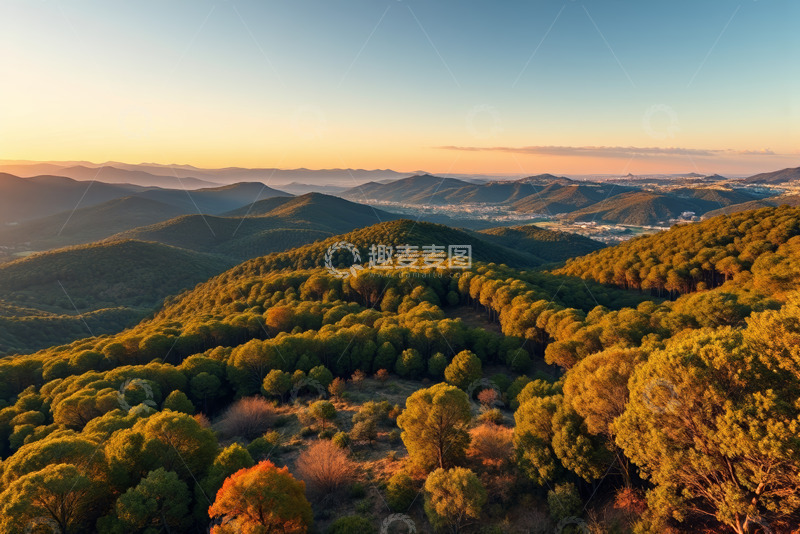 高清大图下载【趣麦麦图】山林全景自然风光