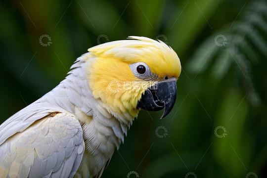 黄头凤头鹦鹉特写