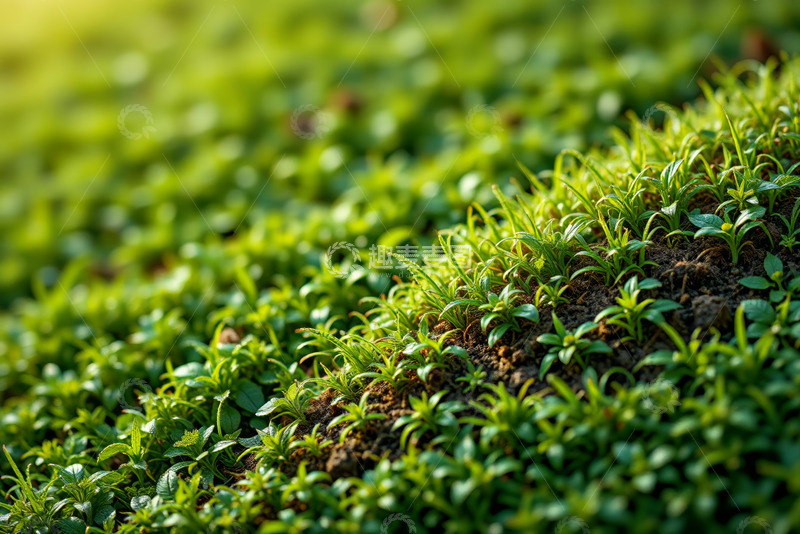高清大图下载【趣麦麦图】户外绿色小草特写