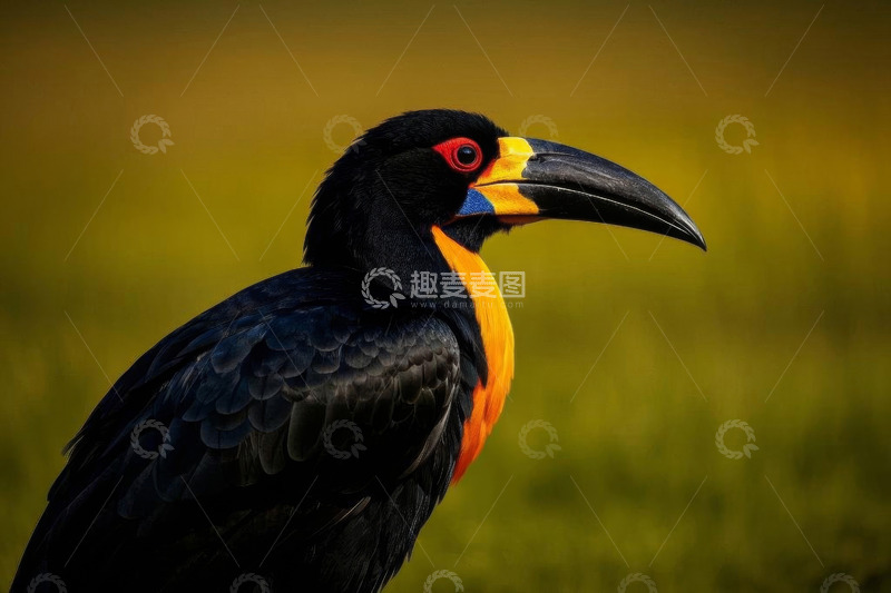 高清大图下载【趣麦麦图】巨嘴鸟特写素材