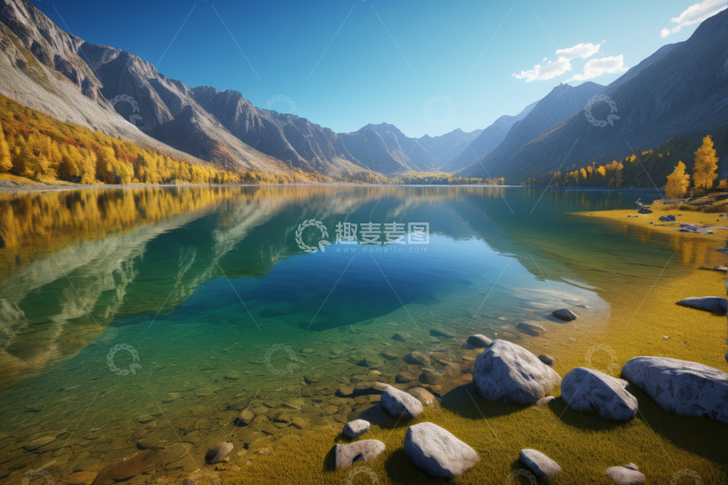 高清大图下载【趣麦麦图】山水相映的自然风光