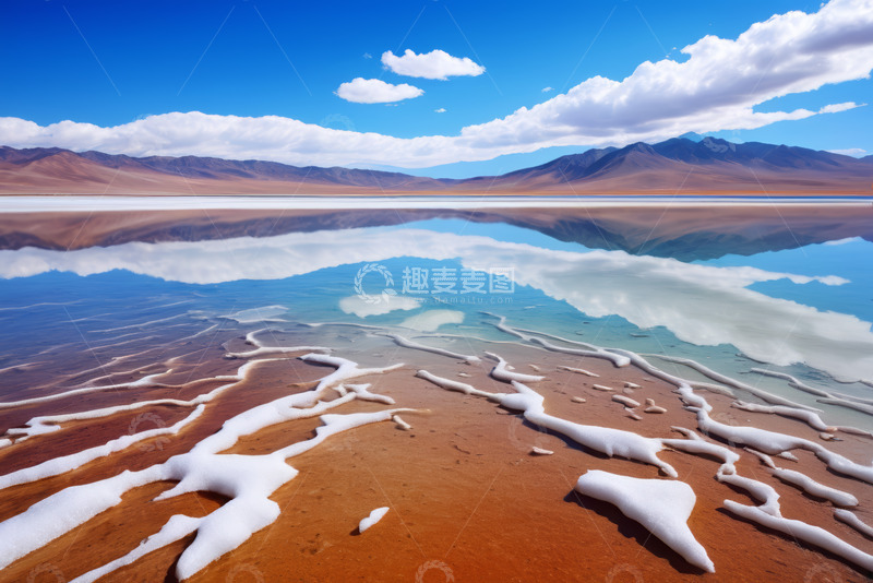 高清大图下载【趣麦麦图】盐湖自然风光全景