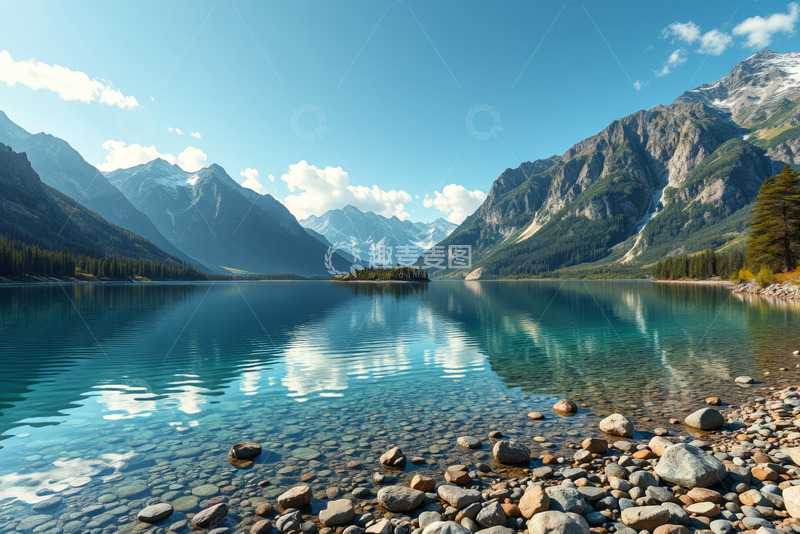 高清大图下载【趣麦麦图】高山湖泊自然风光