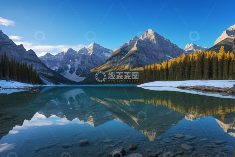 高清大图下载【趣麦麦图】山水相映的自然风光