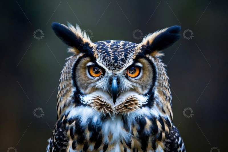 高清大图下载【趣麦麦图】特写猫头鹰野生动物素材