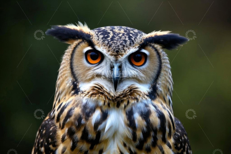 高清大图下载【趣麦麦图】猫头鹰特写素材