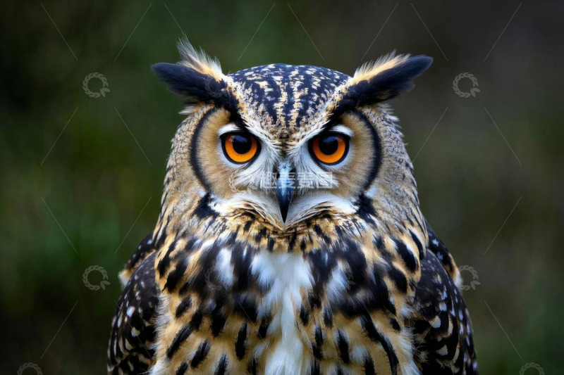 高清大图下载【趣麦麦图】猫头鹰特写