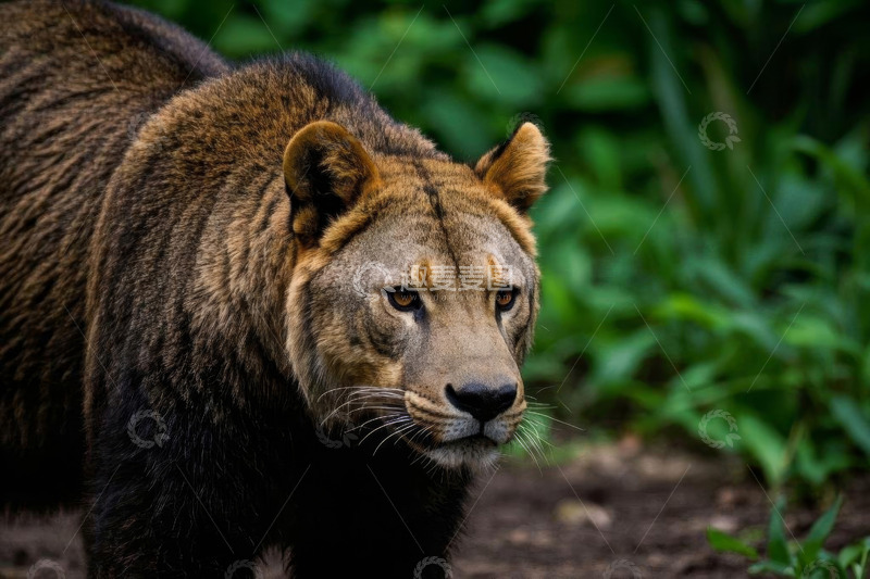 高清大图下载【趣麦麦图】野生狮子特写