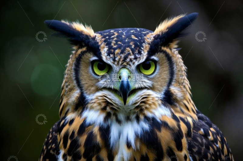 高清大图下载【趣麦麦图】猫头鹰特写