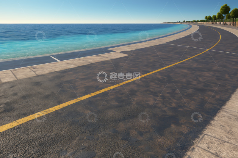 高清大图下载【趣麦麦图】沿海公路风景