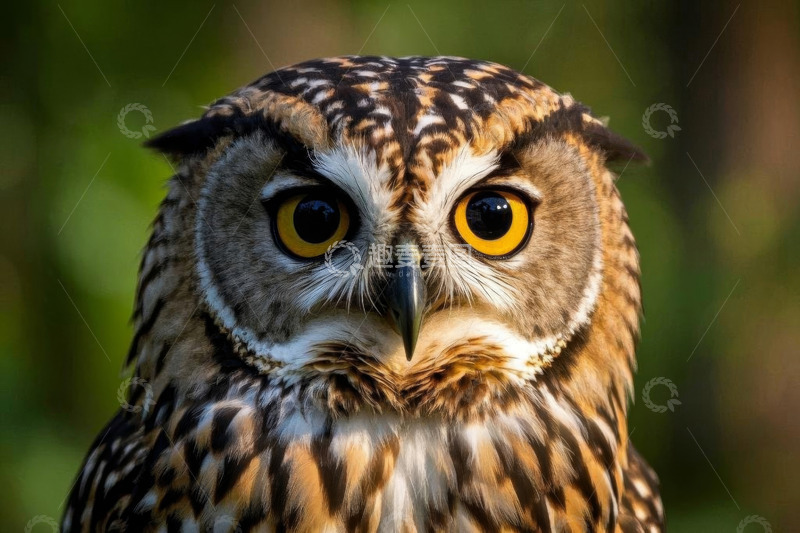 高清大图下载【趣麦麦图】猫头鹰特写照片