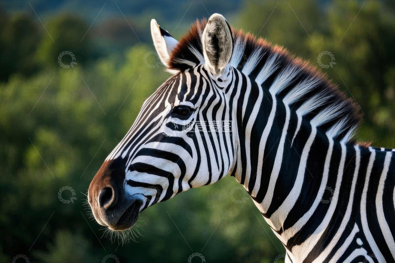 高清大图下载【趣麦麦图】非洲草原斑马特写