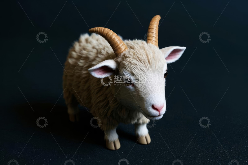 高清大图下载【趣麦麦图】羊模型微距特写