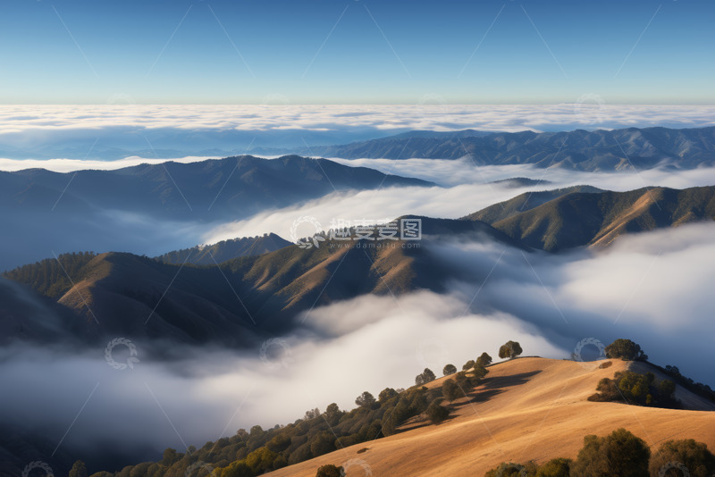 高清大图下载【趣麦麦图】山峦云海自然风光全景