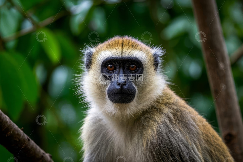 高清大图下载【趣麦麦图】自然环境中的猴子特写