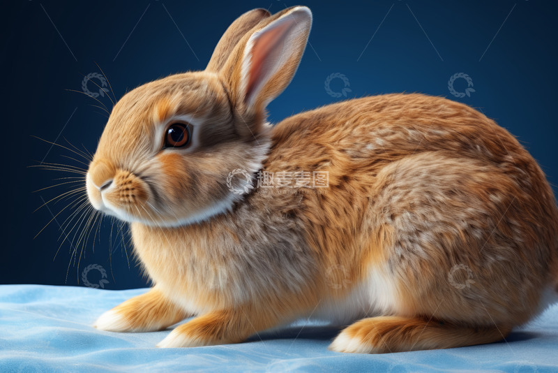 高清大图下载【趣麦麦图】棕色兔子近景特写