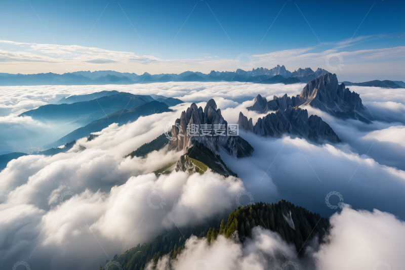 高清大图下载【趣麦麦图】高山云海自然风光