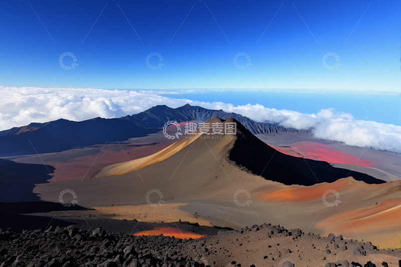 高清大图下载【趣麦麦图】夏威夷火山自然风光全景