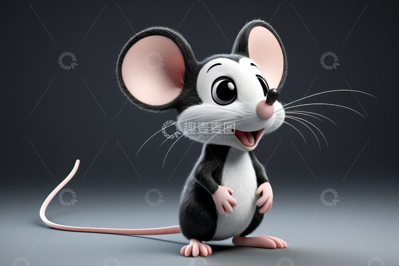 高清大图下载【趣麦麦图】可爱卡通老鼠形象素材