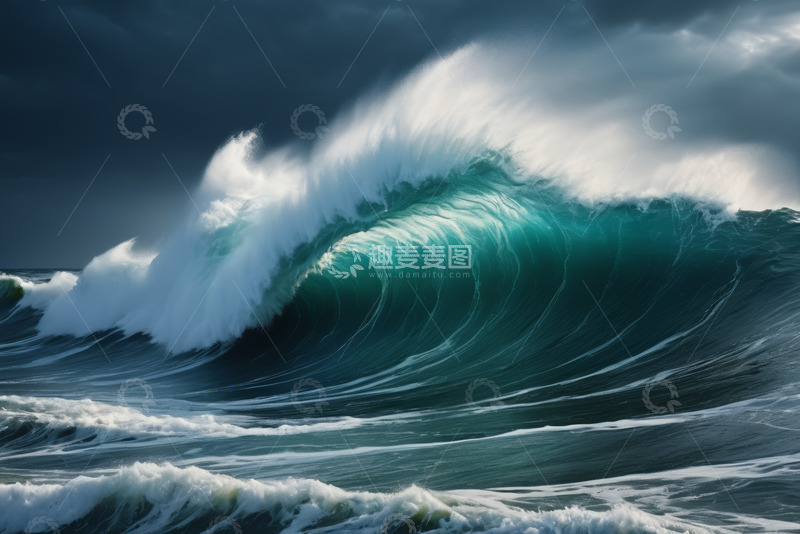 高清大图下载【趣麦麦图】汹涌海浪海洋自然景观