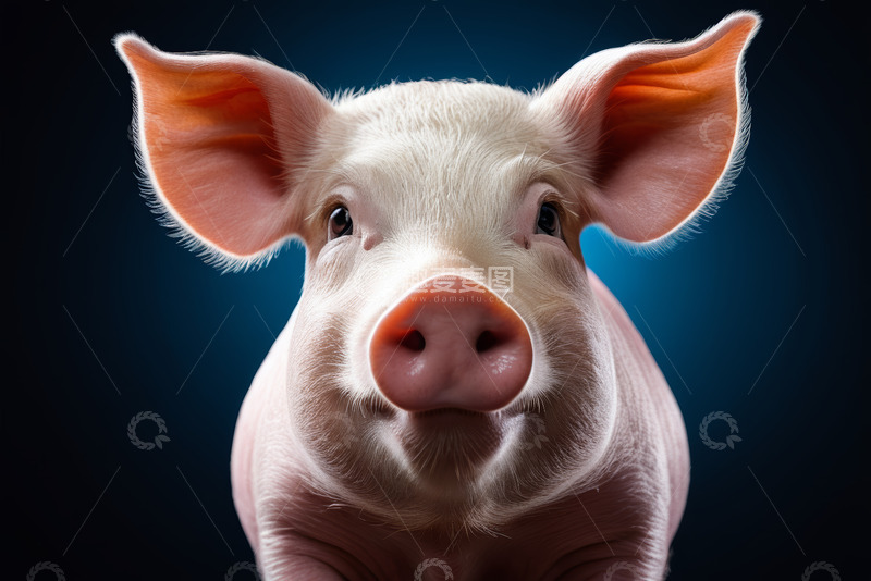 高清大图下载【趣麦麦图】特写小猪正面照