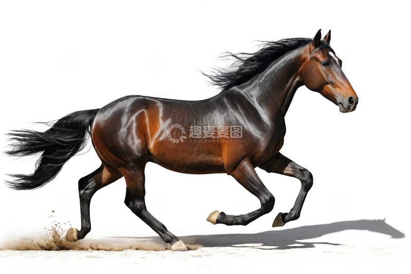 高清大图下载【趣麦麦图】奔跑的骏马特写